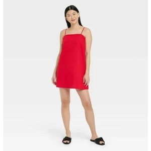 Red Linen Dress from A New Day